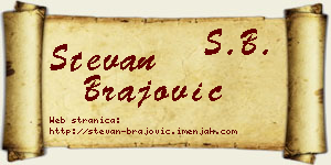 Stevan Brajović vizit kartica